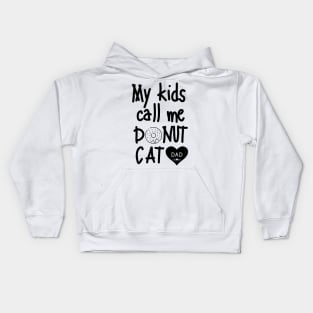 Enter Donut Cat Dad Kids Hoodie